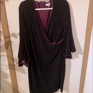 Calvin Klein velvet look dress